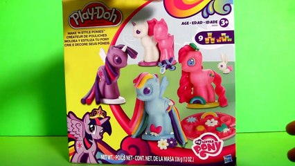 Download Video: New Play Doh My Little Pony Make N Style Ponies Twilight Sparkle, Rainbow Dash, Pinkie Pie MLP new