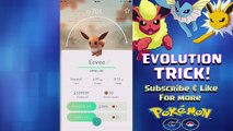EEVEE EVOLVE TRICK! | Pokemon Go | CHOOSE YOUR EVOLUTION - Jolteon , Flareon or Vaporeon