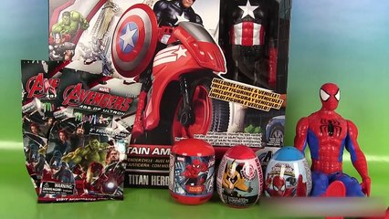 Marvel Avengers Capitaine America Moto Défense Oeufs Surprise Bike Defender Cycle Surprise Eggs