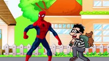 Spiderman & Frozen Elsa ICE CREAM Attack! w/ Vampire Mr Bean Hulk Masha Nursery Rhymes Songs