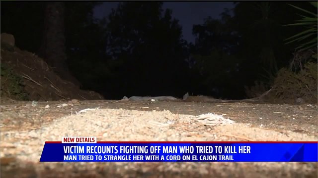 Woman Fights Off Stranger Strangling Her With Cord on Walking Trail