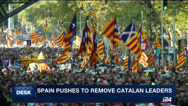 i24NEWS DESK | Spain pushes to remove Catalan leaders | Saturday, October 21st 2017