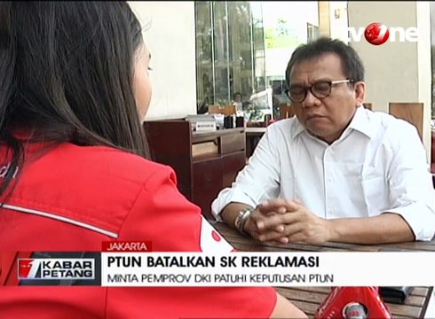 Pemprov DKI Diminta Patuhi Keputusan PTUN Terkait Reklamasi