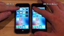 iPhone 5 : iOS 9.3.2 vs iOS 9.3.3 Beta 4 / Public Beta 4 Build 13G33 Speed Test