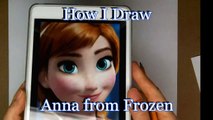 Drawing: How I Draw Anna from Frozen - REAL TIME - Narrated- Fan Art
