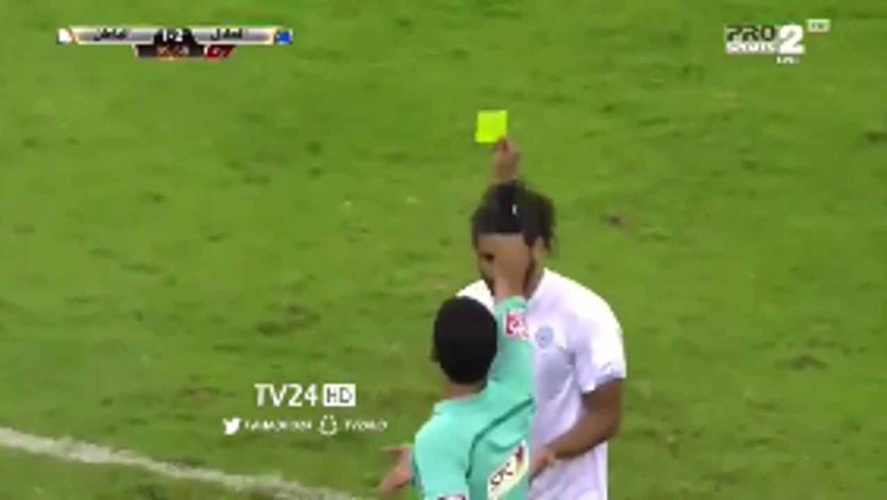 Saudi Arabia's Referee Bumped Into Player And Than Showed Him A Yellow Card!
