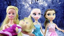 Barbie Elsa Anna ve Maşa Kardan Donuyorlar ve Çok Üşüyorlar - Türkçe Çizgi Film Tadında