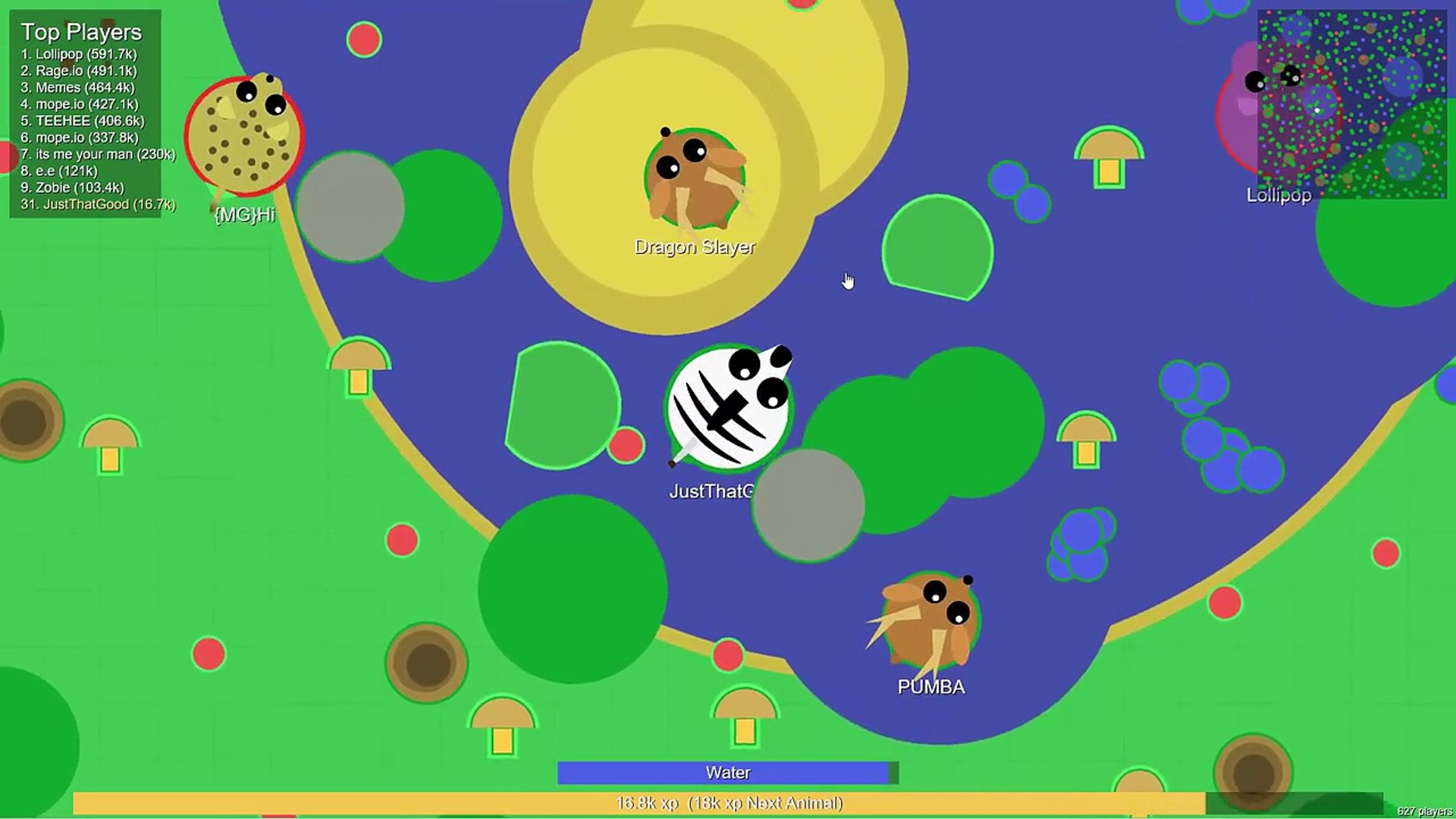 Mole Water Glitch Fastest Way To Level Mope Io Dailymotion