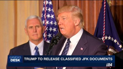 i24NEWS DESK | Trump to release classified JFK documents | Saturday, October 21st 2017