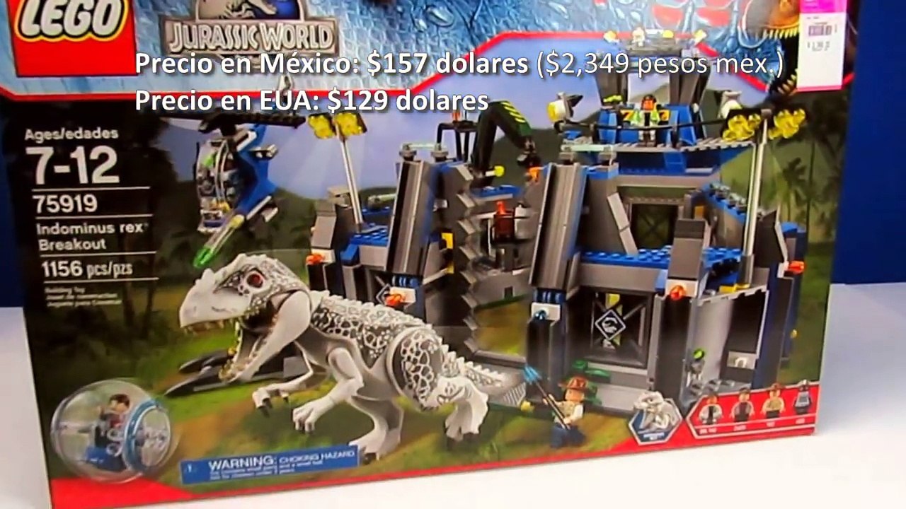 Indominus Rex Breakout (75919) Review Jurassic World Lego en español