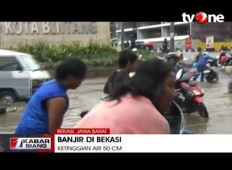 Diguyur Hujan Sejak Dinihari, Bekasi Kembali Direndam Banjir