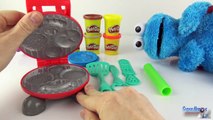 Play Doh Burger Party Barbecue Pate à modeler Menu Frites Ketchup Cookie Monster Jouet Review Hasbro