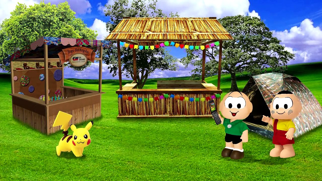 Turma da Monica Miraculous Ladybug e Papai Pig Policial Prende Dragão Gigante Assustador