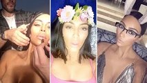 Kim Kardashian | Snapchat Videos | April 25th 2017 | ft Kourtney Kardashian