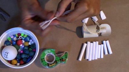 Paper & Plastic Bead Skeleton Marionette Part 1