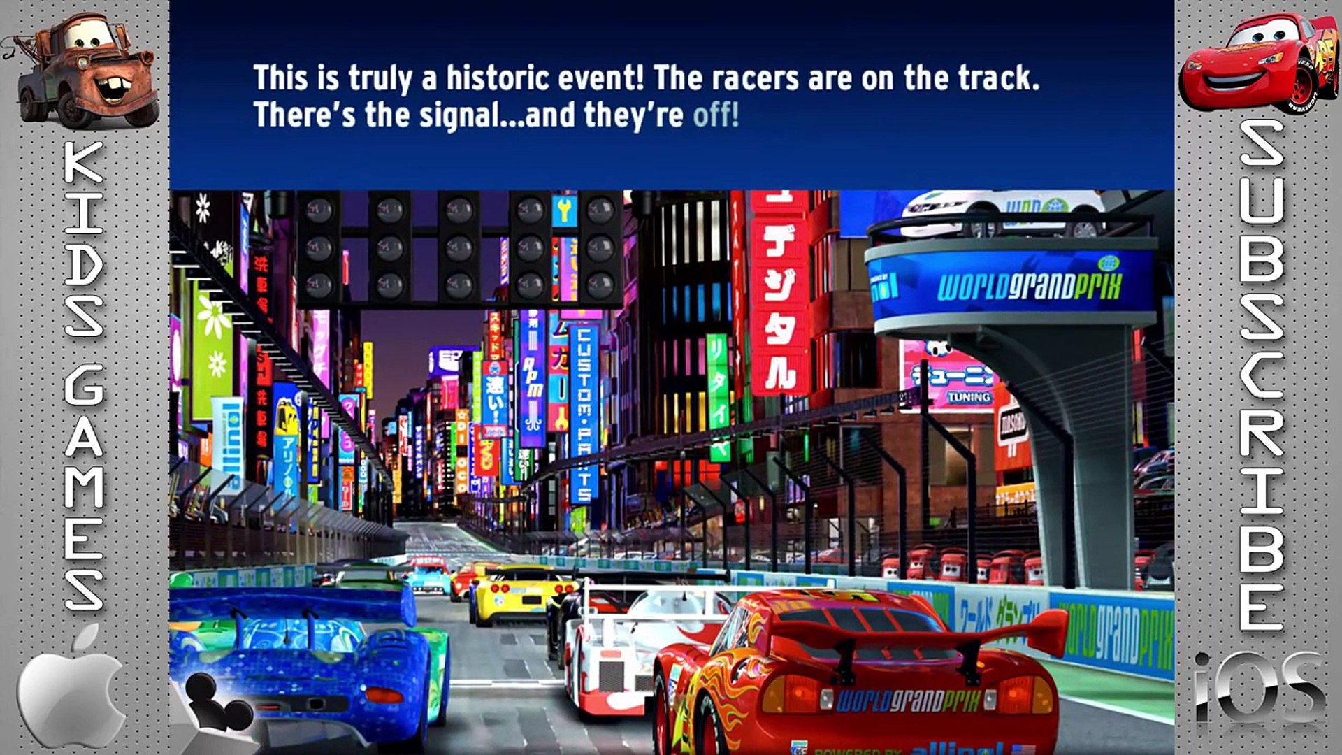 Disney Pixar Cars Cars 2 World Grand Prix Read And Race Lightning Mcqueen 影片 Dailymotion