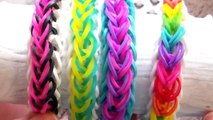 Como Hacer Pulsera de Gomitas Gotas De lluvia / How to make the rainbow loom Raindrop bracelet