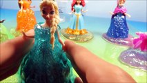 Glitter Putty Magiclip Princesses Dresses Frozen Elsa Anna Belle Tiana Merida Rapunzel