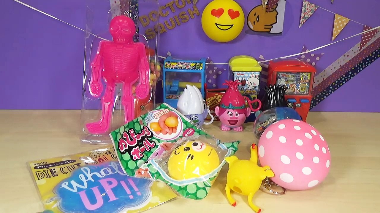 Cutting OPEN Squishy Flashing Skeleton! Homemade Stress Ball Pink Kinetic Sand Fashems Doctor Squish