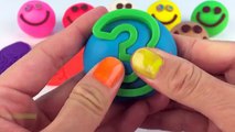Learn Colors Play Doh Smiley Face with Disney Princess Molds Disney Princess Surprise Toys