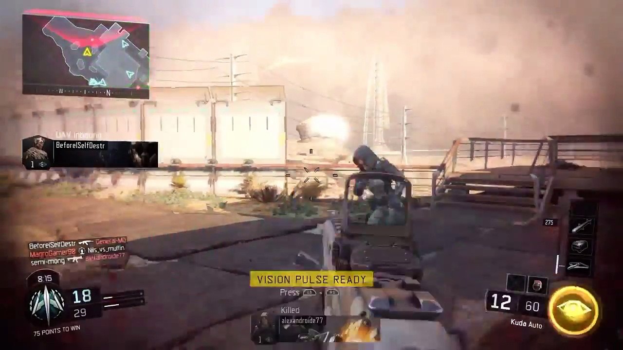 Call of Duty Black Ops 3 - Kuda Madness with the vision pulse! Double K D!