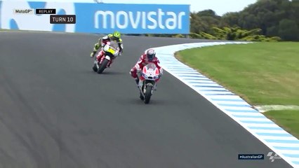 A queda de Andrea Dovizioso na 4ª sessão de treinos livres