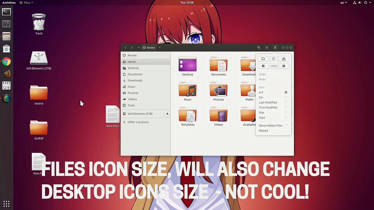 [Ubuntu 17.10 GNOME 3.26] Icons on Desktop annoyance