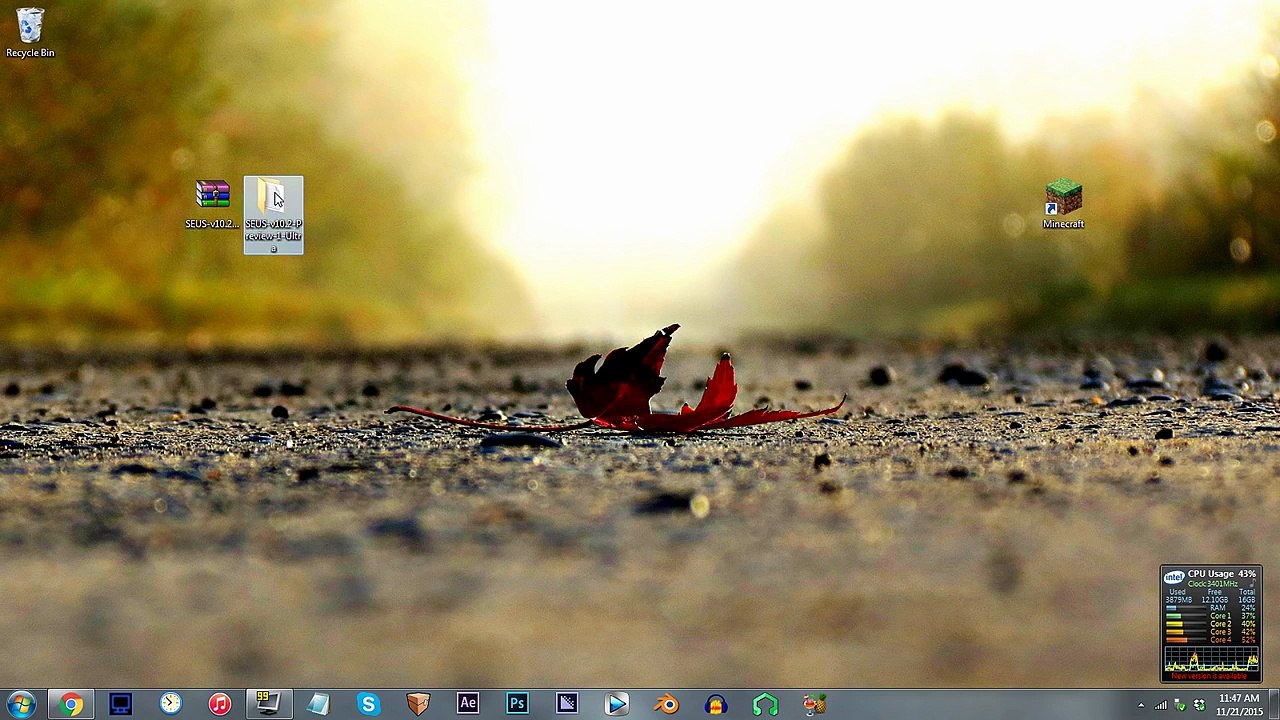 Minecraft Shader Tutorial - Wetness Effect Timing (SEUS V10.2 Prev. 1)   60fps