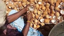 10000 Coconuts Breaking for making Coconut Oil in My Village - How to make Coconut Oil