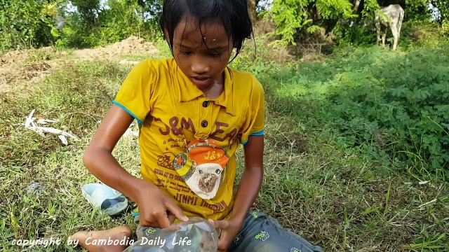 Amazing Smart Little Girl Catch Huge Snakes Using Bottle Trap