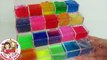 Combine Slime Stack DIY Learn Colors Slime Clay Glitter Putty Colors Princess