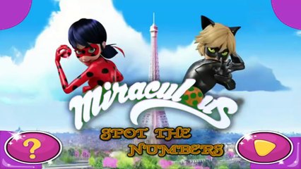 Miraculous Spot the Numbers - Miraculous Ladybug and Cat Noir Games