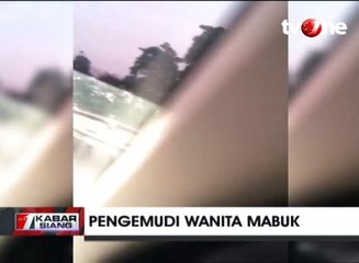 Wanita Mabuk Nekat Masuk Tol Lawan Arus di Malaysia