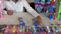 Mega Giant PEZ CANDY Huge Dispensers Frozen Hulk Spiderman Hello Kitty Mickey Mouse and More