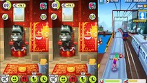 My Talking Tom Mirroring Vs Subway surfers iceland/Gameplay makeover for Kid #45