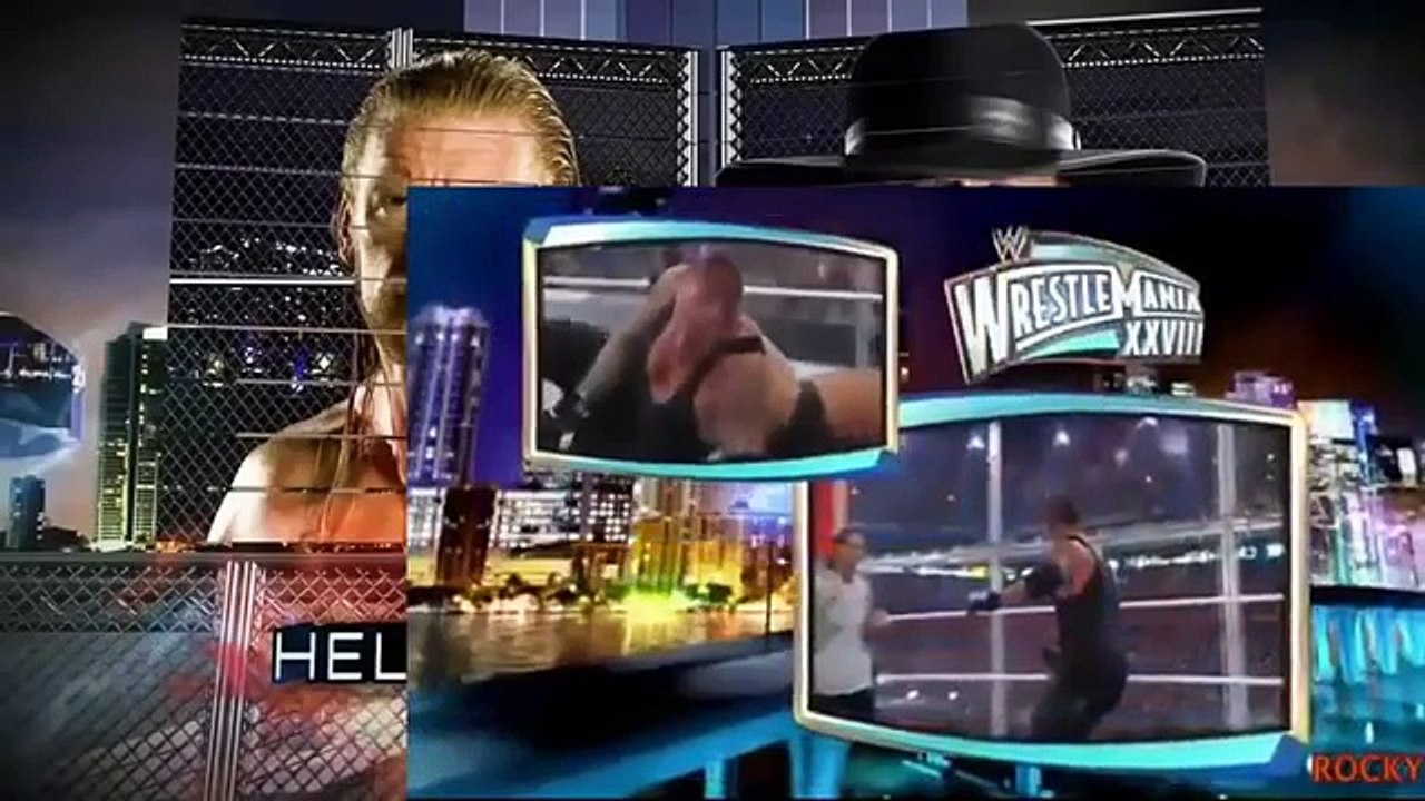 Undertaker vs Triple H 21-0 Hell in a Cell WRESTLEMANIA 28