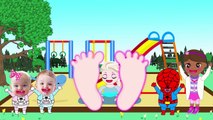 Frozen Elsa Giant Shoes Prank! Elsas Big Feet! Superhero Kids Cartoons! Superhero Pranks