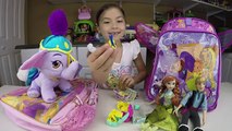 SOFIA THE FIRST & DISNEY PRINCESS SURPRISE EGGS TOYS BACKPACKS Frozen Elsa, Anna, Kristoff Toy Video