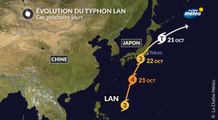 Le typhon Lan se dirige vers Tokyo