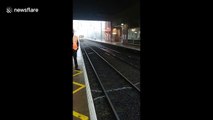 Train reverses back into UK station after failing to stop