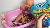 Nenuco Baby Doll Bathtime Color Gum Balls Surprise Toys Disney Frozen Minnie Masha Minions Toys