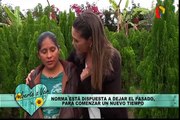 Feliz reencuentro: Norma abraza a su padre después de 35 años