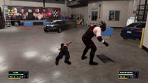 WWE 2K18 RomanReigns attacked Backstage by KANE