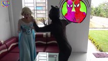 Homem Aranha Beijo Pink Spidergirl Elsa congelada Super heróis Apaixonar se Na vida real