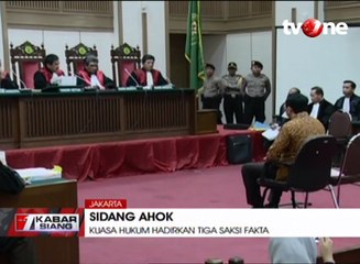 Sidang Ahok ke-14, Kuasa Hukum Hadirkan Tiga Saksi Fakta