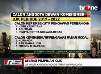 Pansel loloskan 21 Nama Calon Pimpinan OJK di Tahap Keempat