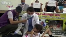Syrian rebels filmed themselves   some kids staging a 'chemical weapons attack'.