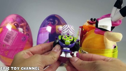 POWERPUFF GIRLS SURPRISE EGGS Kid Friendly Unboxing Cartoon Network Toy Collection Epic Toy Channel