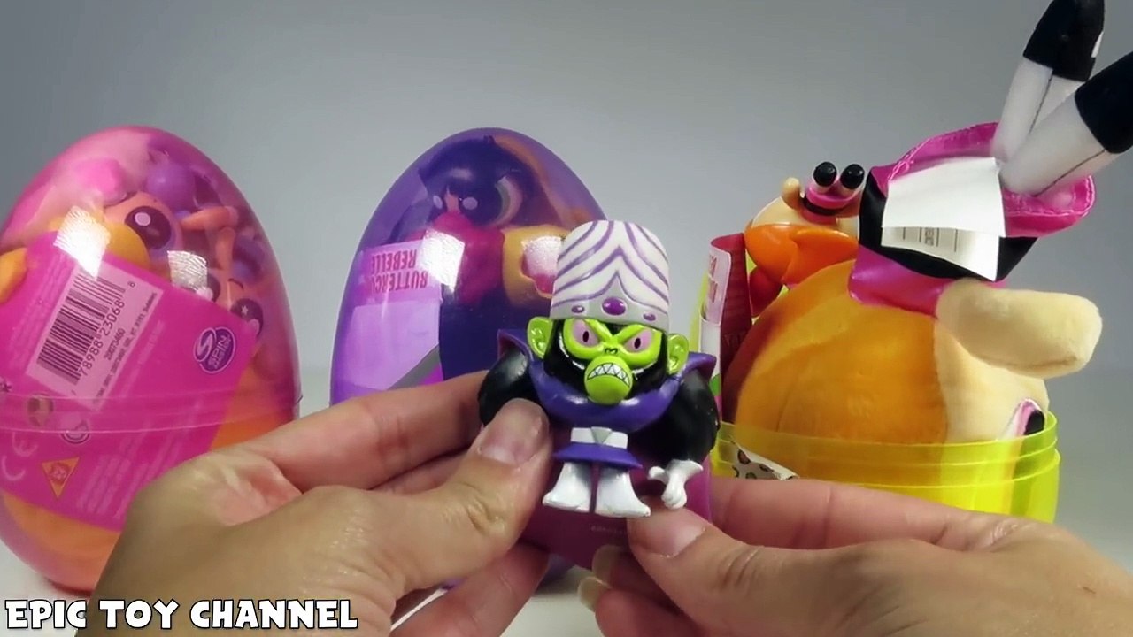 POWERPUFF GIRLS SURPRISE EGGS Kid Friendly Unboxing Cartoon Network Toy Collection Epic Toy Channel