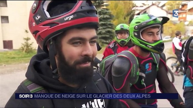 Manque de neige sur le glacier des Deux-Alpes